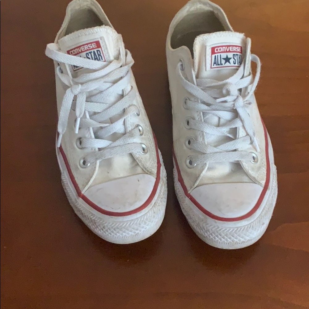 White converse! Gently used!